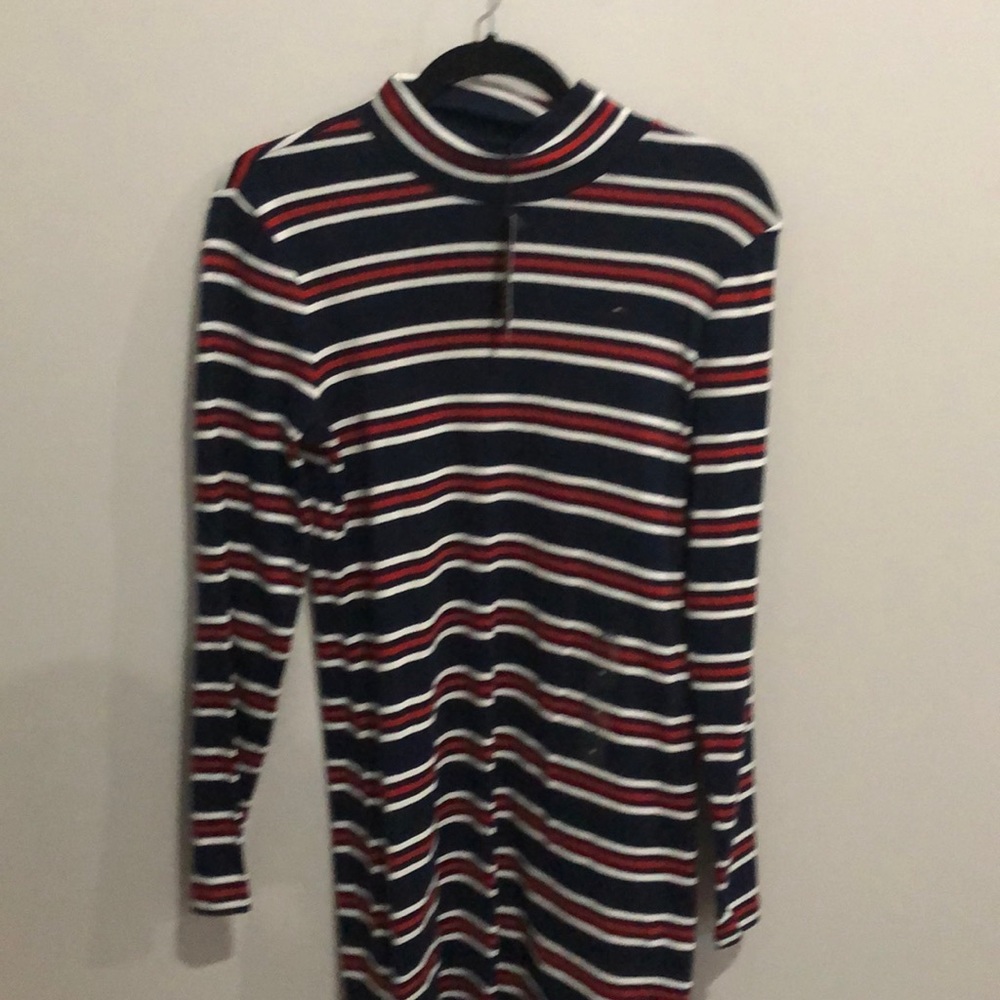 Tommy Hilfiger new with tags classic blue red and white stripes dress